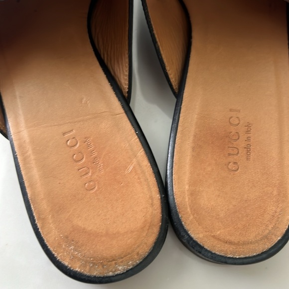 Gucci Black Leather Princetown Mules - Picture 10 of 11